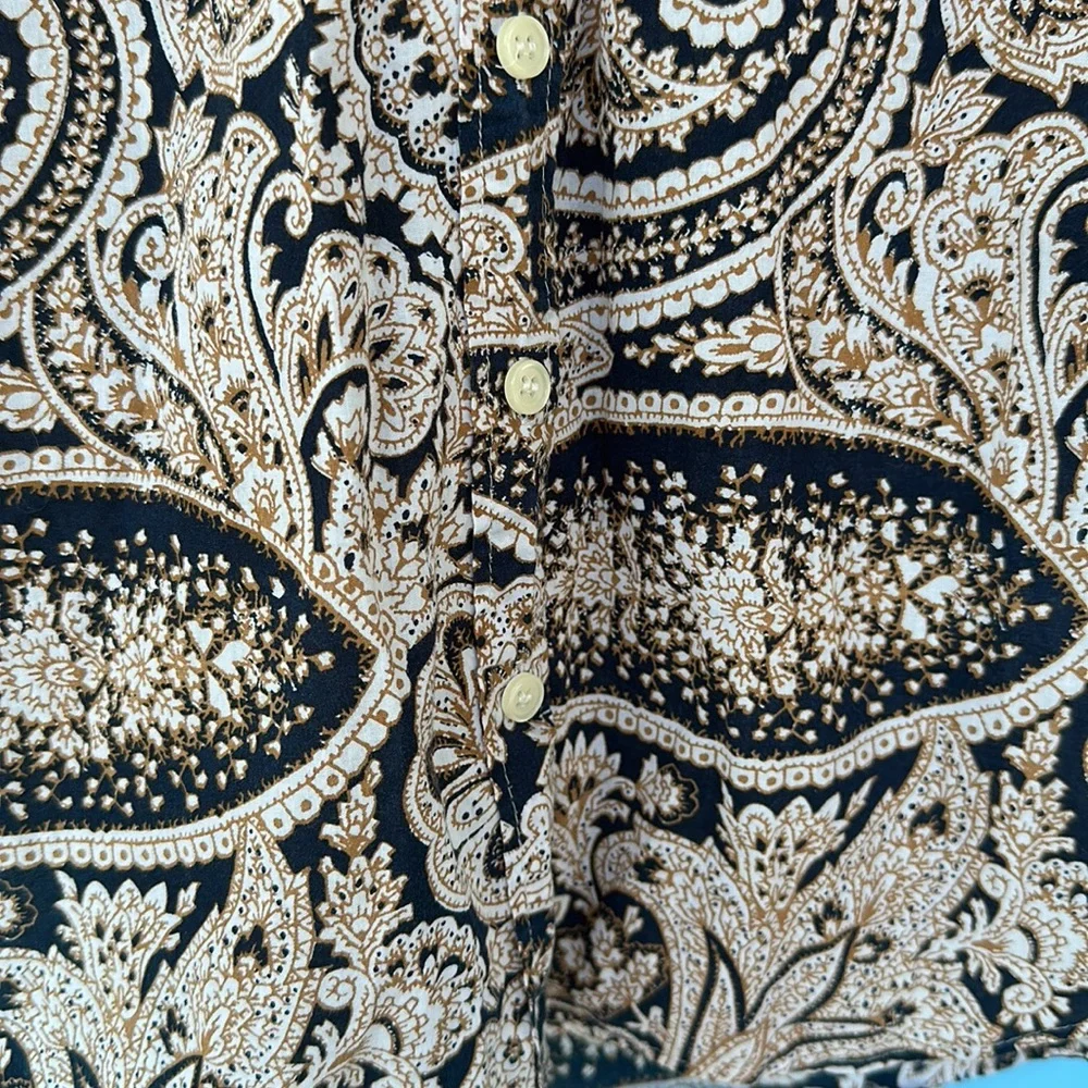 J. Crew Perfect Shirt Paisley size S - Picture 8 of 13
